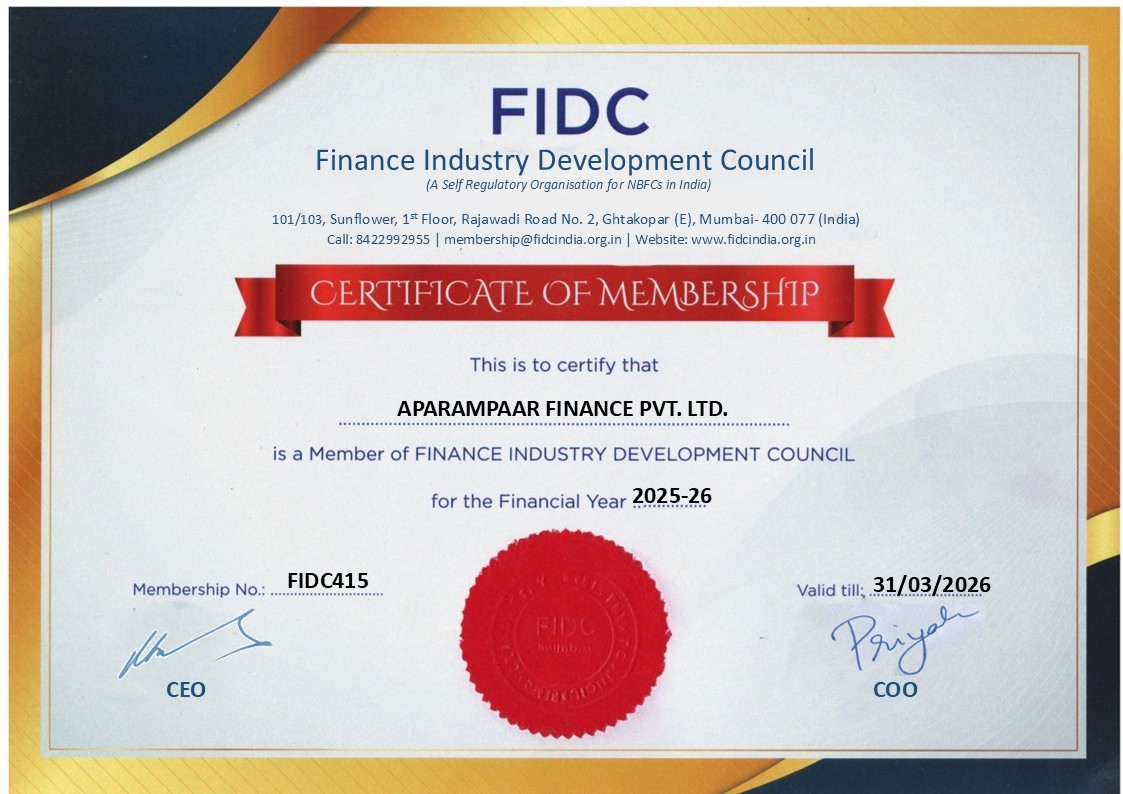 FIDC Membership Certificate