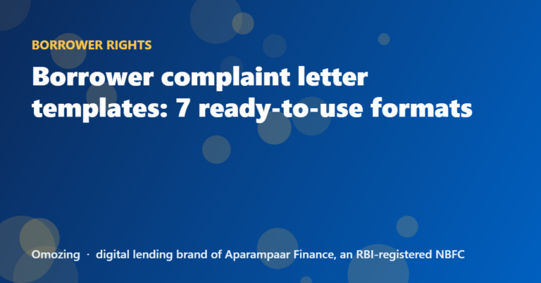 Borrower complaint letter templates: 7 ready-to-use formats