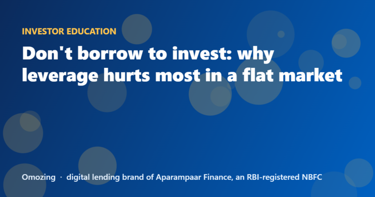 Don't borrow to invest: why leverage hurts most in a flat market