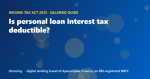 Is personal loan interest tax deductible?