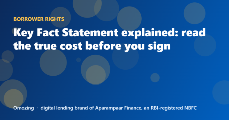 Key Fact Statement explained: read the true cost before you sign