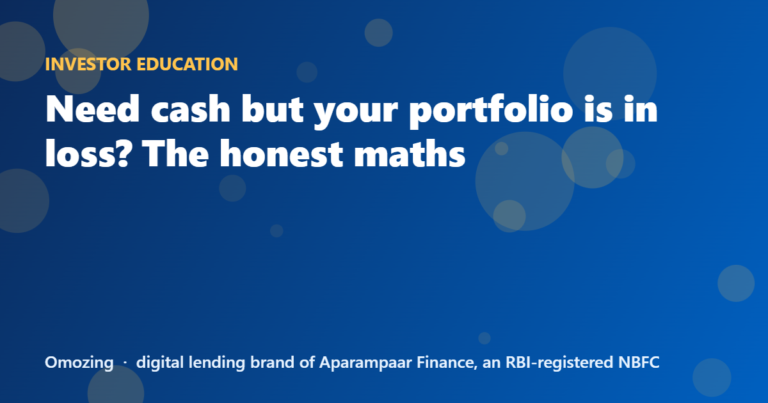 Need cash but your portfolio is in loss? The honest maths