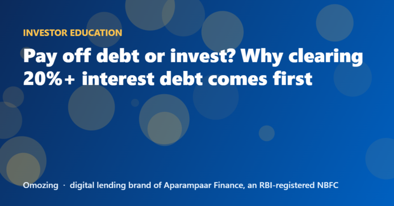 Pay off debt or invest? Why clearing 20%+ interest debt comes first
