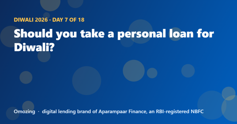 Should you take a personal loan for Diwali?