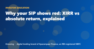 Why your SIP shows red: XIRR vs absolute return, explained